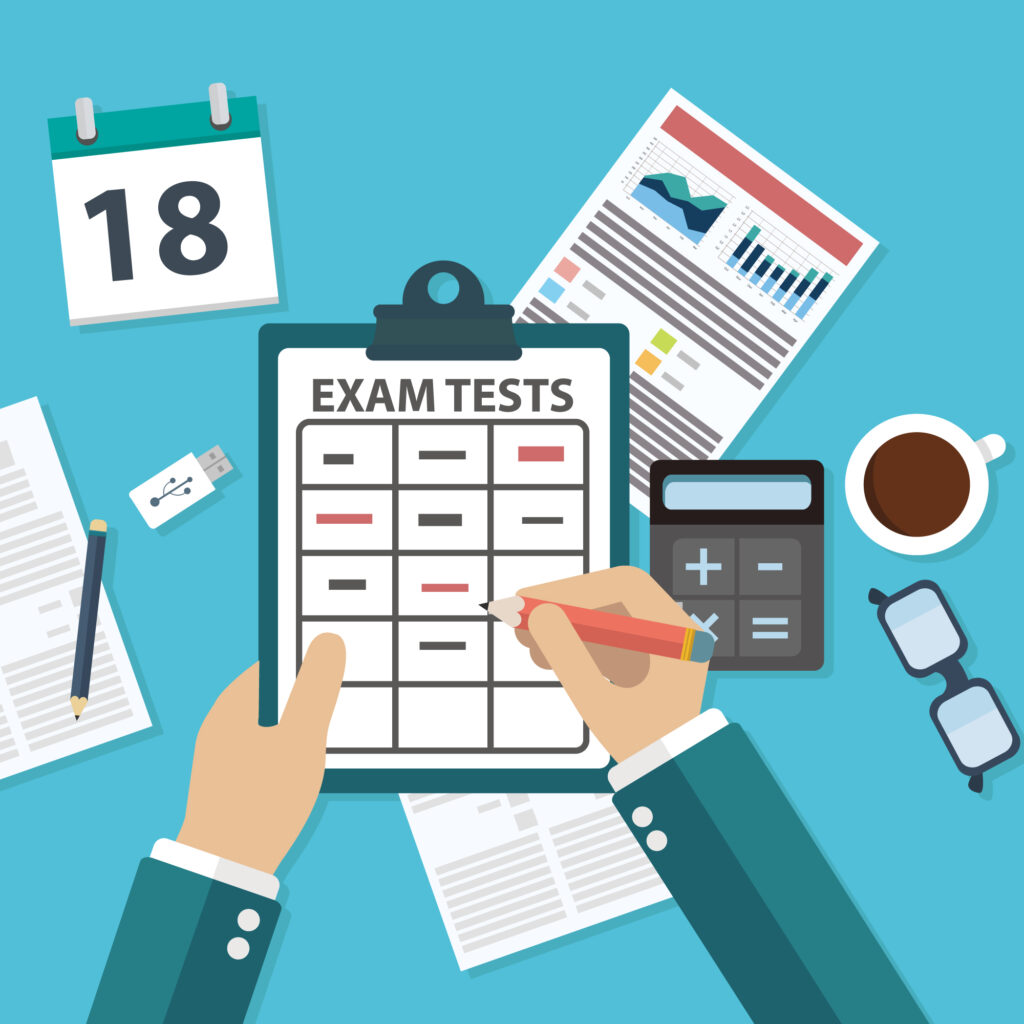 Chart comparing raw test scores and curved scores using mean, scaling, and z-score methods