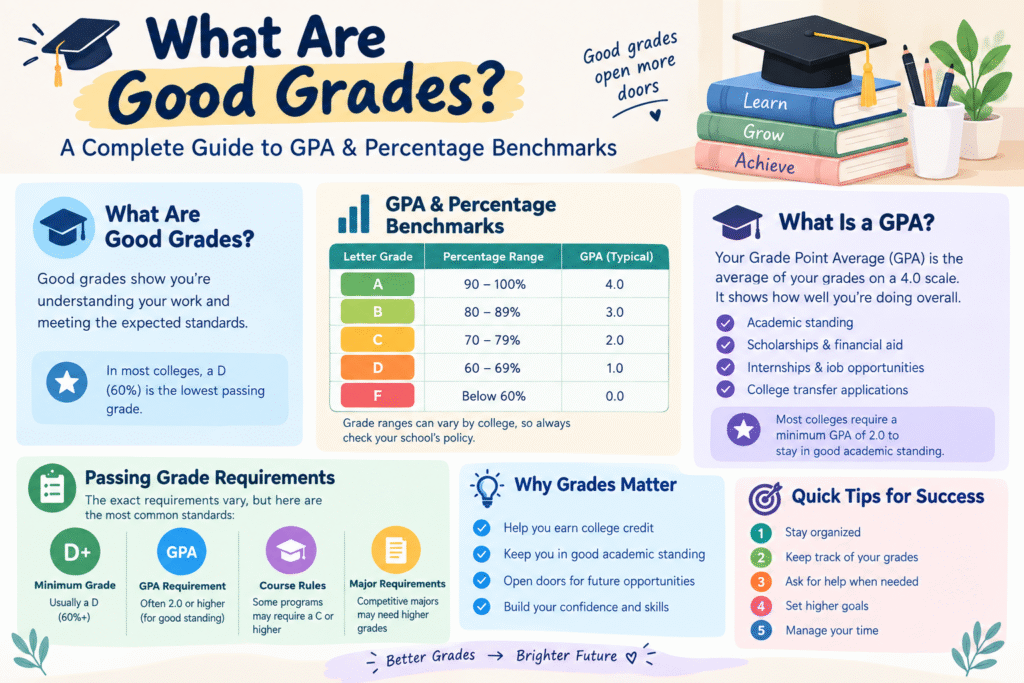 What are good grades? GPA and percentage benchmarks explained