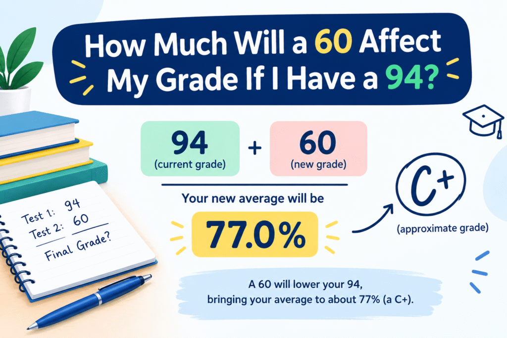 How a Score of 60 Can Affect a 94 Overall Grade