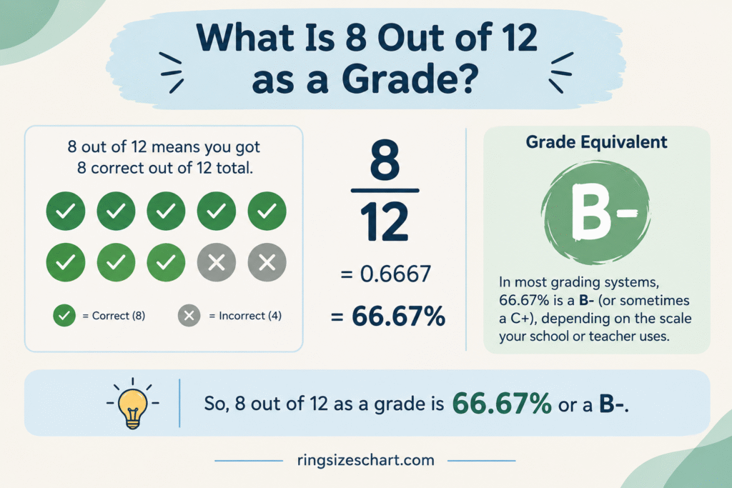 What Is 8 Out of 12 as a Grade