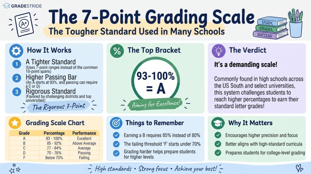 7 Point Grading System Explained: Grades, Percentages, and GPA