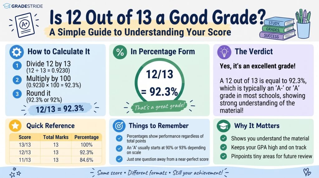 12/13 Grade Percentage Calculator: Understand Your Test Results