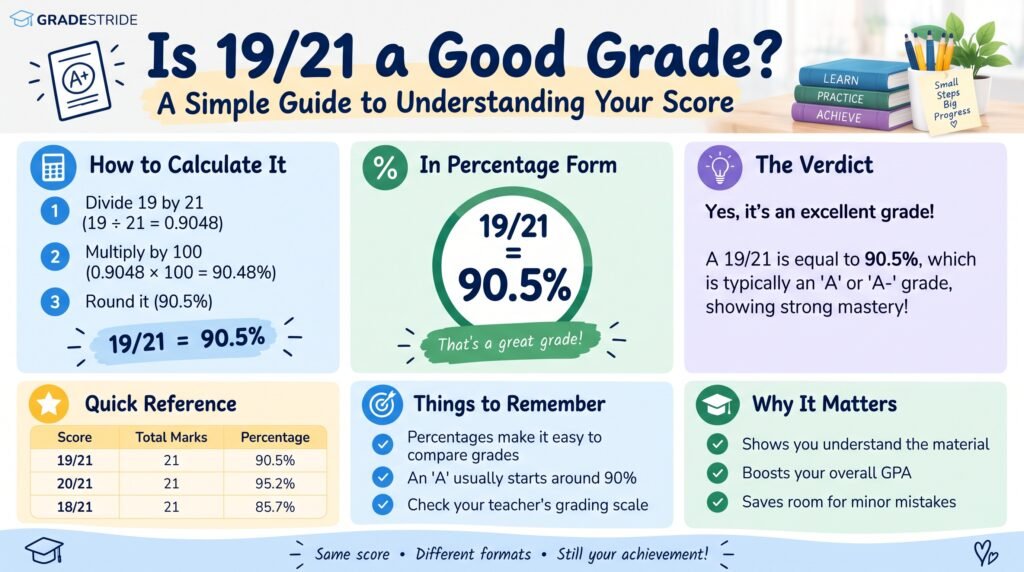 19/21 Grade Percentage Calculator: Understand Your Test Results