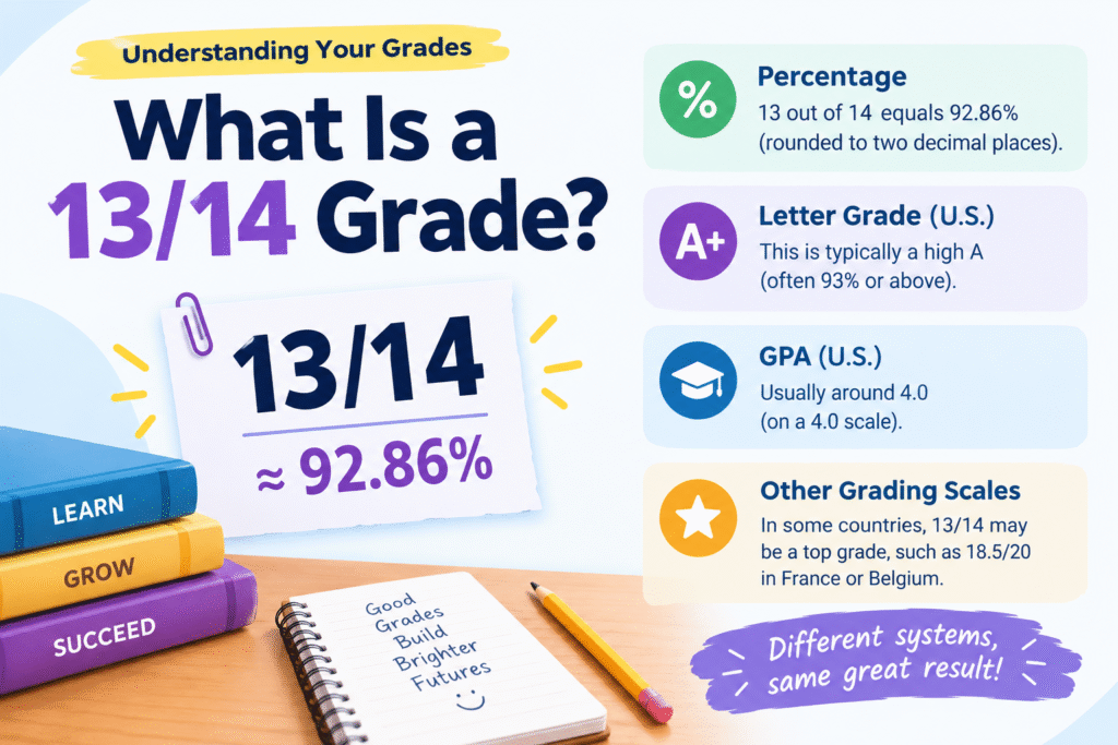1. What Is a 13/14 Grade? Percentage, GPA, and Grading Scale Explained